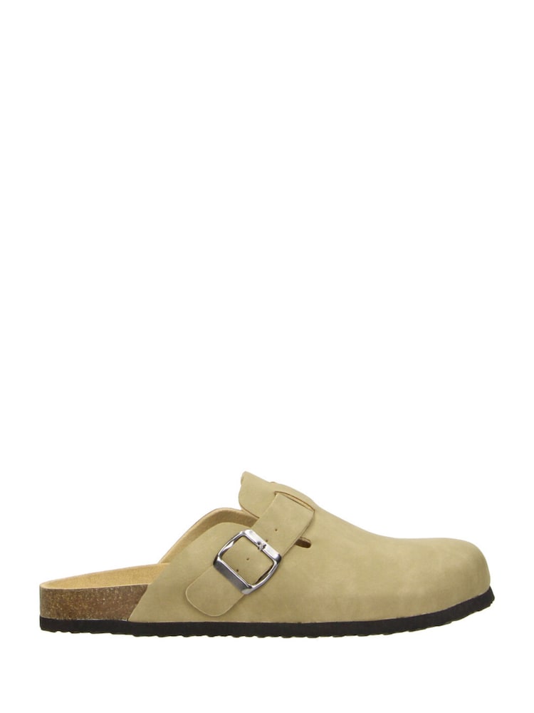Novo Natural NASH Footbed Closed Toe Buckle Clog Mules - Image 2 of 4 Novo Natural NASH Footbed Closed Toe Buckle Clog Mules - Image 2 of 4