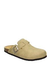 Novo Natural NASH Footbed Closed Toe Buckle Clog Mules - Image 3 of 4