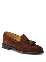 Jones Bootmaker Brown Corsino Smart Leather Loafers - Image 2 of 5