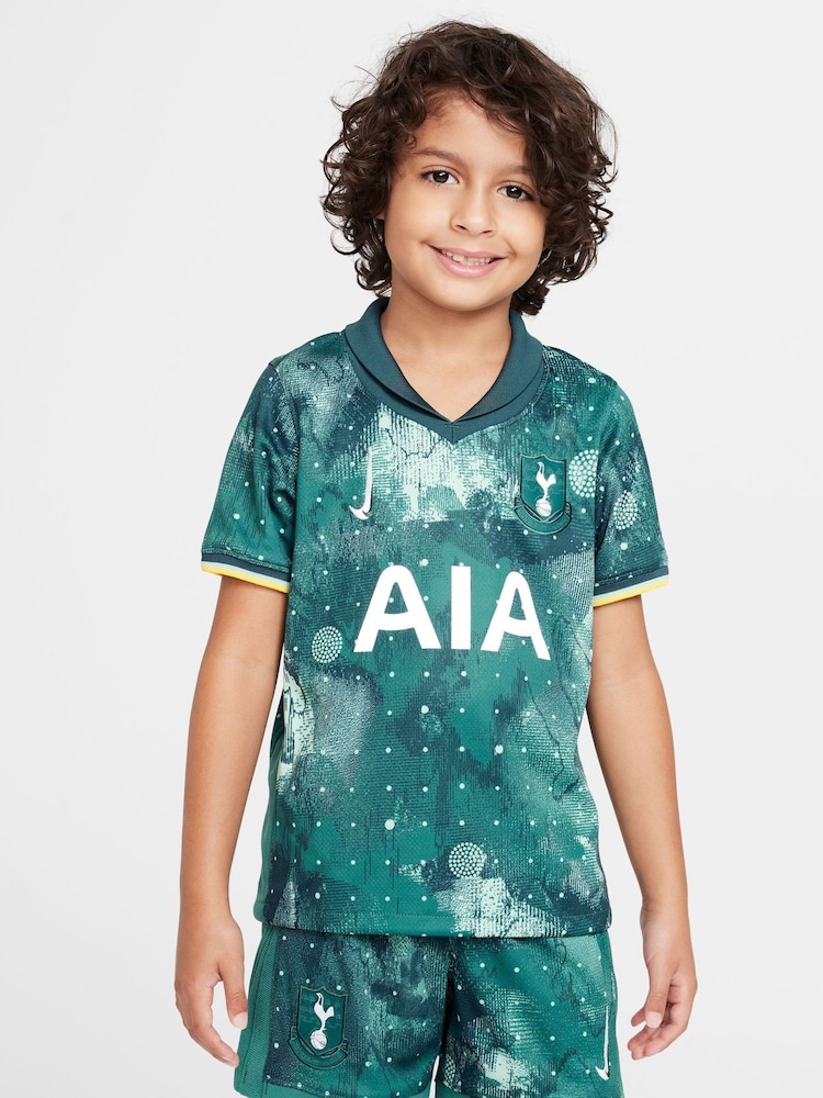 Nike Green Jr. Tottenham Hotspur FC 24/25 Third Stadium 3 Piece Football Kit - Image 3 of 17