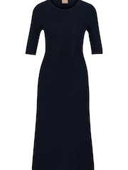 BOSS Blue Frussi Cropped Sleeve Knitted Dress - Image 5 of 5