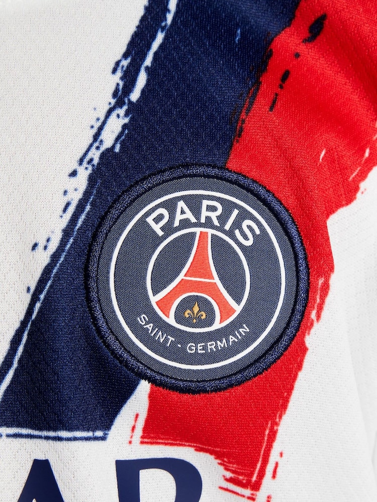 Nike White PSG 2024/2025 Kids Away Stadium 3 Piece Kit - Image 8 of 16