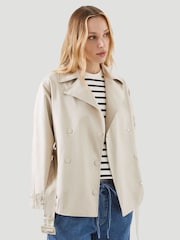 Kaldtvaer Stone Kristian Short Trench Coat - Image 1 of 5