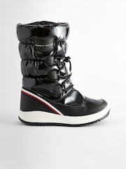 Tommy Hilfiger Black Kids Snow Boots - Image 1 of 4