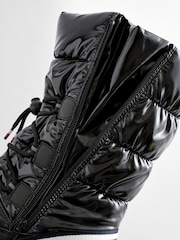 Tommy Hilfiger Black Kids Snow Boots - Image 3 of 4