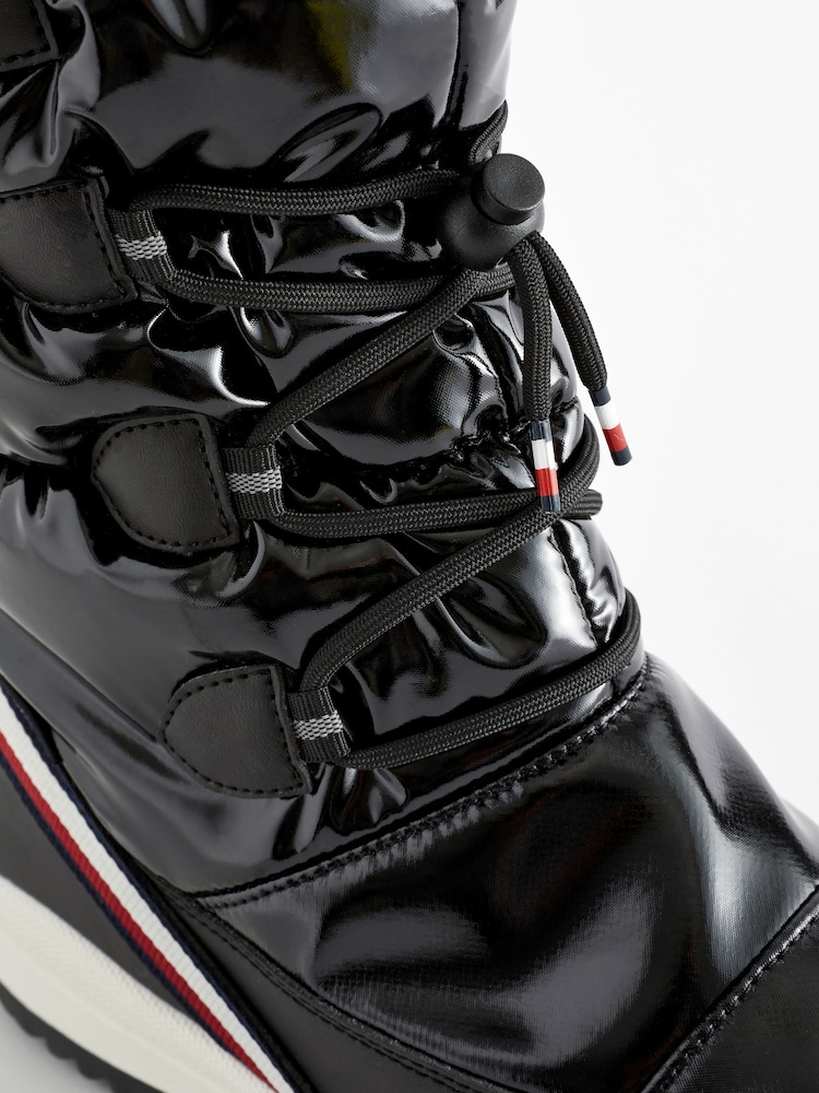 Tommy Hilfiger Black Kids Snow Boots - Image 4 of 4
