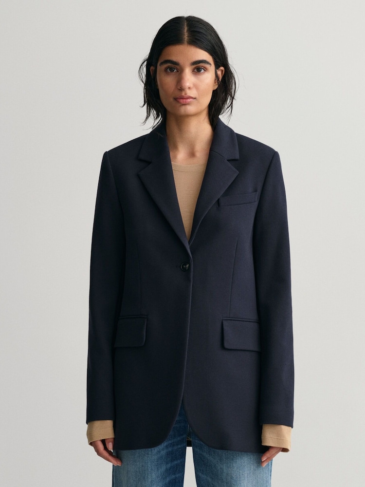GANT Blue Jersey Blazer - Image 1 of 7
