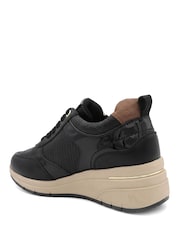 Pavers Black Bellissimo Wide Fit Zip & Lace Trainers - Image 4 of 6