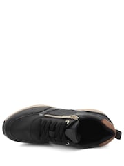 Pavers Black Bellissimo Wide Fit Zip & Lace Trainers - Image 5 of 6