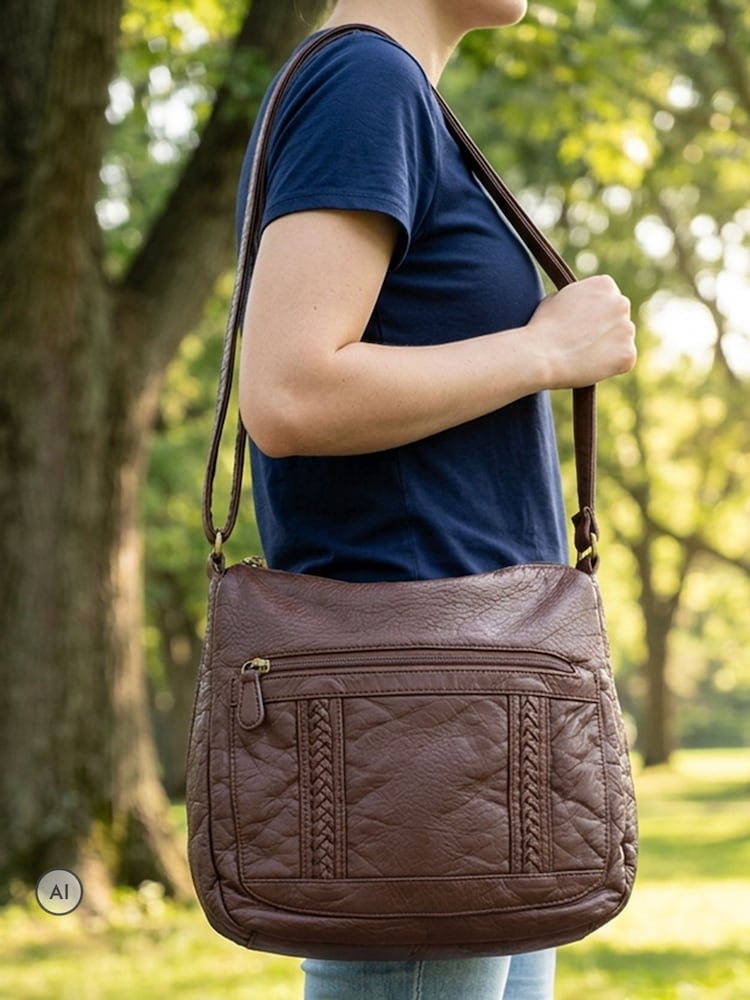 Sjokoladebrun - Pavers Crossbody-veske - Bilde 1 av 6
