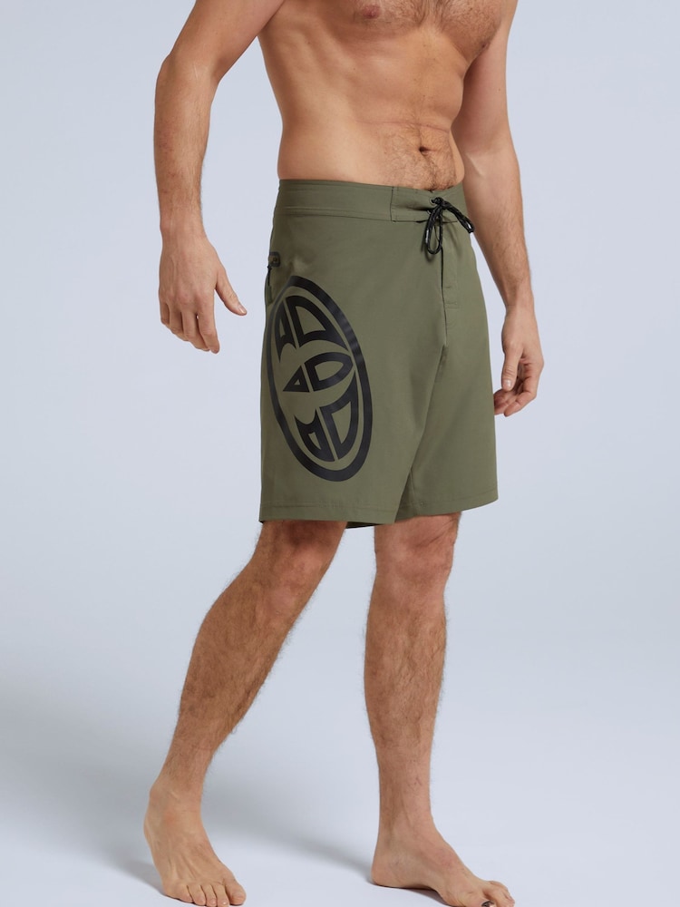 Animal Green Mens Recycled Brett Board Shorts - Image 1 of 4