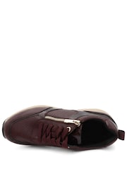 Pavers Red Bellissimo Wide Fit Zip & Lace Trainers - Image 6 of 6