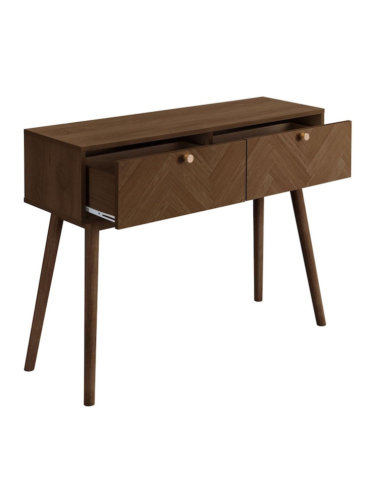 Birlea Walnut Herringford Console Table - Image 6 of 6 Birlea Walnut Herringford Console Table - Image 6 of 6