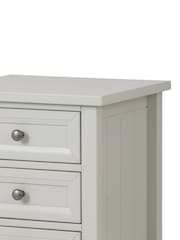 Julian Bowen Dove Grey Maine 3 Drawer Bedside Table - Image 4 of 5