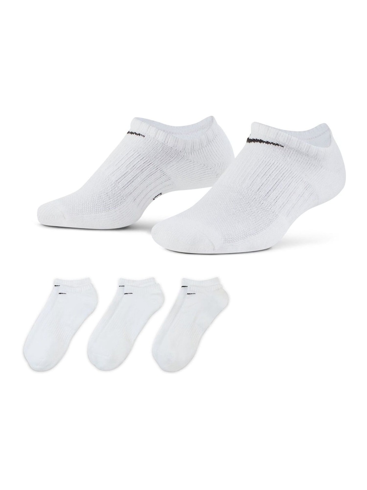 Nike White Everyday Cushioned Training Ankle Socks 6 Pack - Image 1 of 4