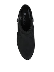 Pavers Black Western-Heeled Ankle Boots - Image 5 of 6