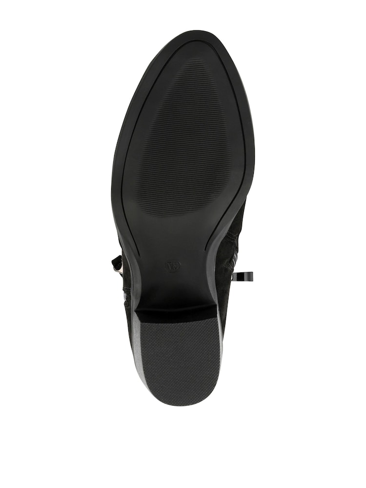 Pavers Black Western-Heeled Ankle Boots - Image 6 of 6