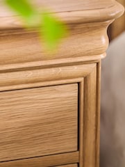 Willis & Gambier Oak Bordeuax Bedside Table - Image 3 of 7