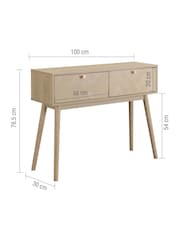 Birlea Oak Herringford Console Table - Image 6 of 6