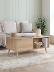 Birlea Oak Herringford 1 Drawer Coffee Table - Image 2 of 11