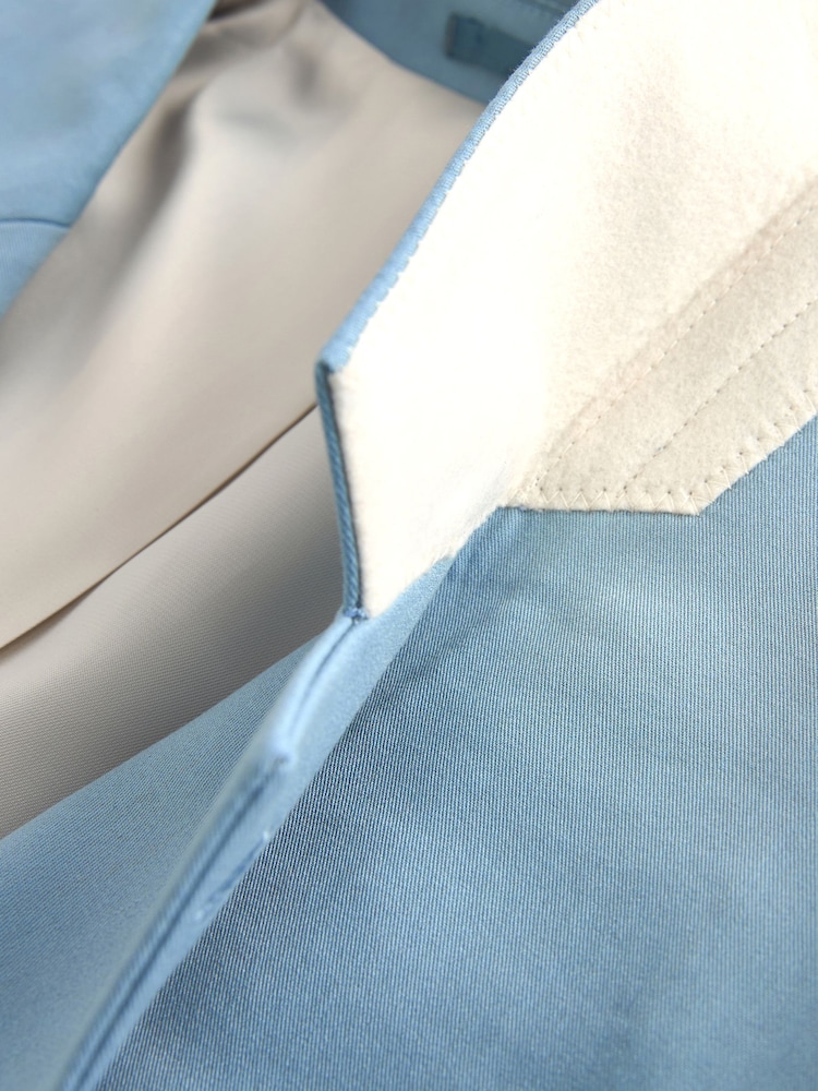 Light Blue Tailored Fit Motionflex Stretch Suit Jacket - Image 8 of 10