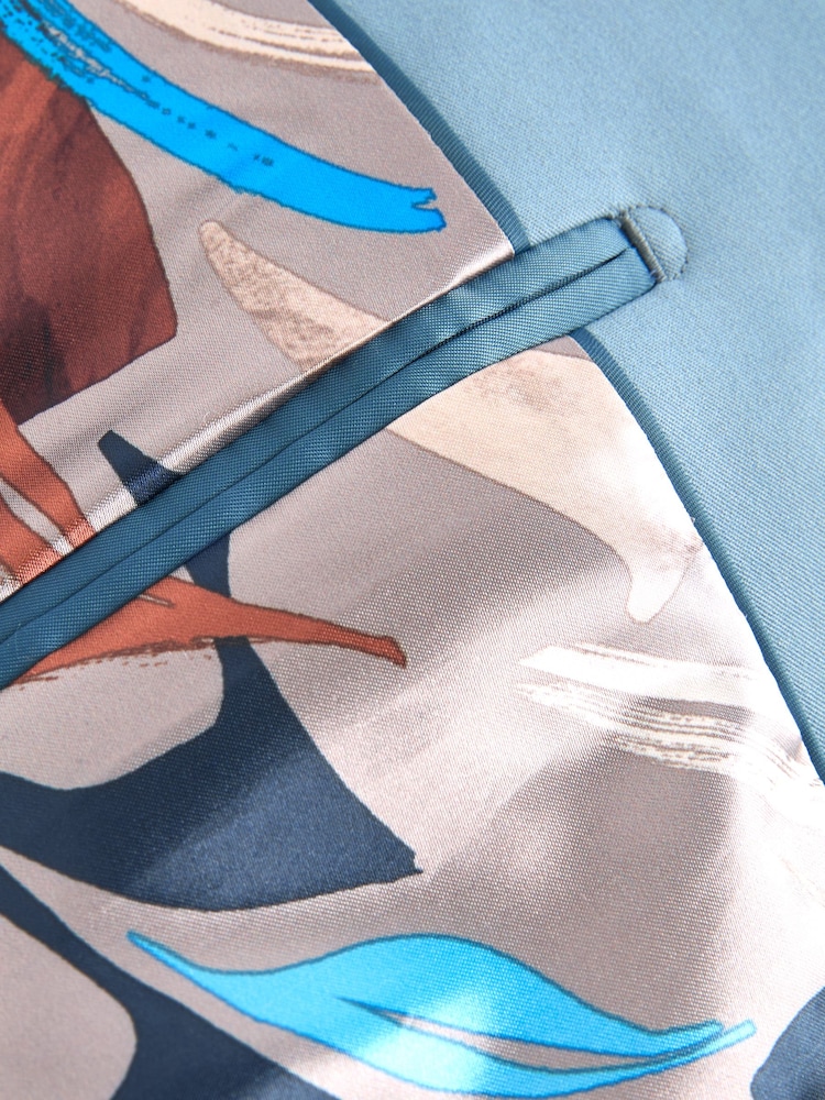 Light Blue Tailored Fit Motionflex Stretch Suit Jacket - Image 9 of 10