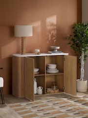 Birlea Oak Russo 2 Door Sideboard - Image 2 of 7