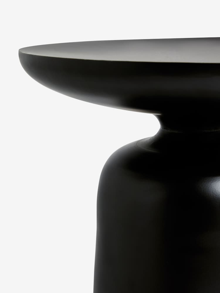 French Connection Black Metal Thaki Side Table - Image 2 of 4