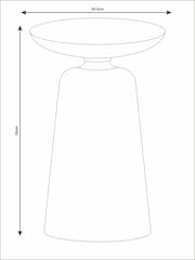 French Connection Black Metal Thaki Side Table - Image 3 of 4