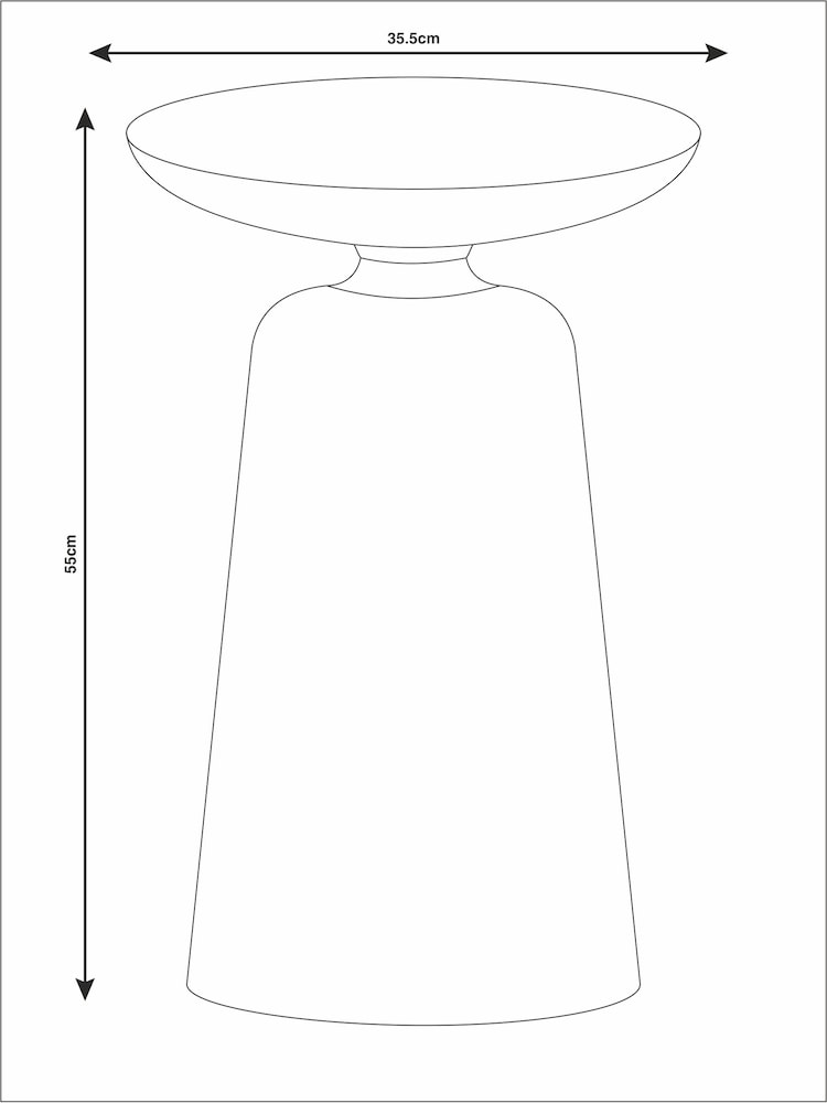 French Connection Black Metal Thaki Side Table - Image 4 of 4