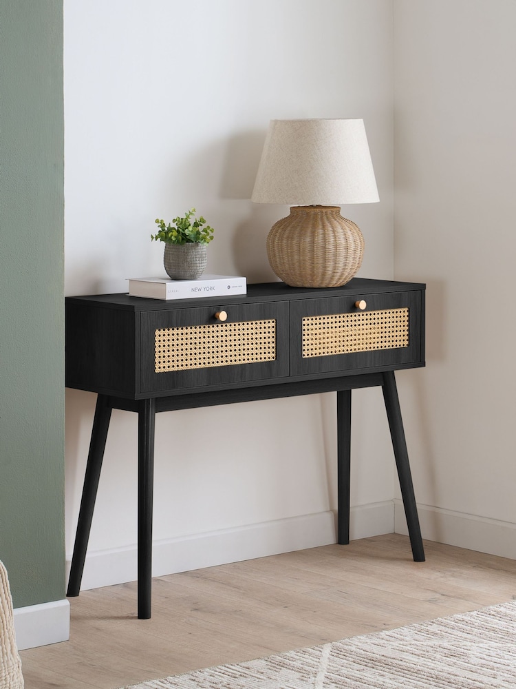 Birlea Black Croxley Console Table - Image 1 of 5 Birlea Black Croxley Console Table - Image 1 of 5