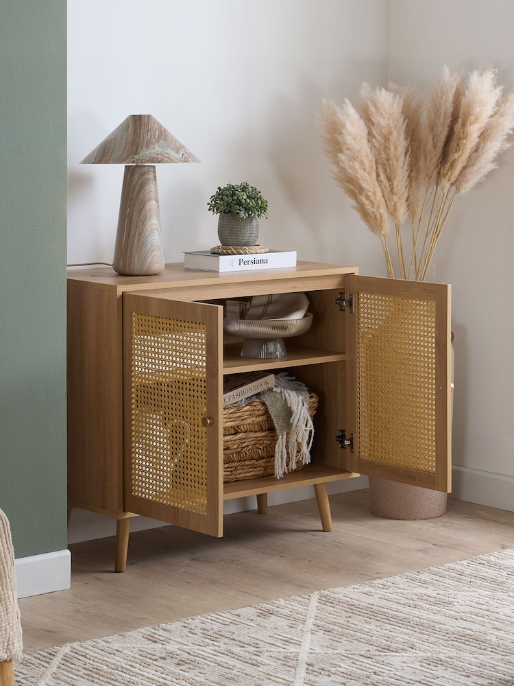 Birlea Oak Croxley 2 Door Sideboard - Image 2 of 8 Birlea Oak Croxley 2 Door Sideboard - Image 2 of 8