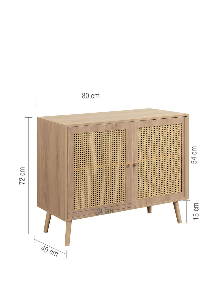 Birlea Oak Croxley 2 Door Sideboard - Image 8 of 8 Birlea Oak Croxley 2 Door Sideboard - Image 8 of 8