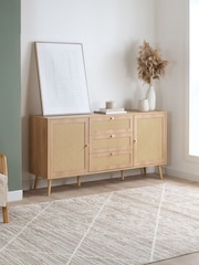 Birlea Oak Croxley 2 Door 3 Drawer Sideboard - Image 1 of 12
