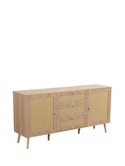 Birlea Oak Croxley 2 Door 3 Drawer Sideboard - Image 11 of 12