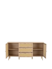 Birlea Oak Croxley 2 Door 3 Drawer Sideboard - Image 12 of 12