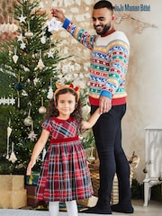 JoJo Maman Bébé Multi Mens Christmas Fair Isle Pattern Jumper - Image 4 of 4