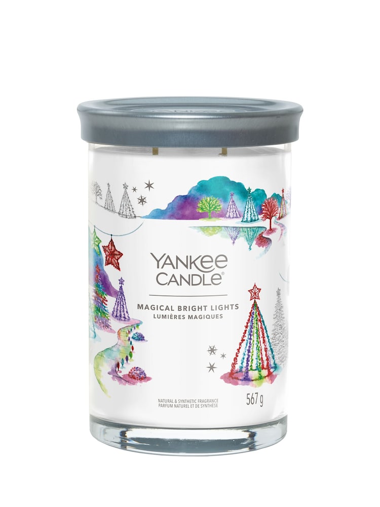 Yankee Candle White Signature Large Tumbler Magical Bright Lights Scented Candle - Image 3 of 3
