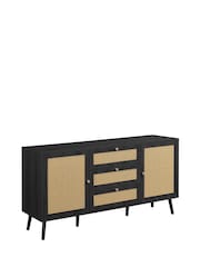 Birlea Black Croxley 2 Door 3 Drawer Sideboard - Image 11 of 12