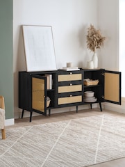 Birlea Black Croxley 2 Door 3 Drawer Sideboard - Image 2 of 12