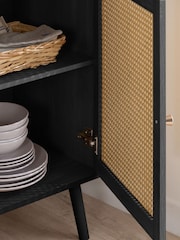 Birlea Black Croxley 2 Door 3 Drawer Sideboard - Image 5 of 12