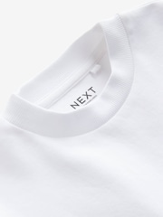 White Relaxed Fit Heavyweight T-Shirt (3-16yrs) - Image 3 of 3