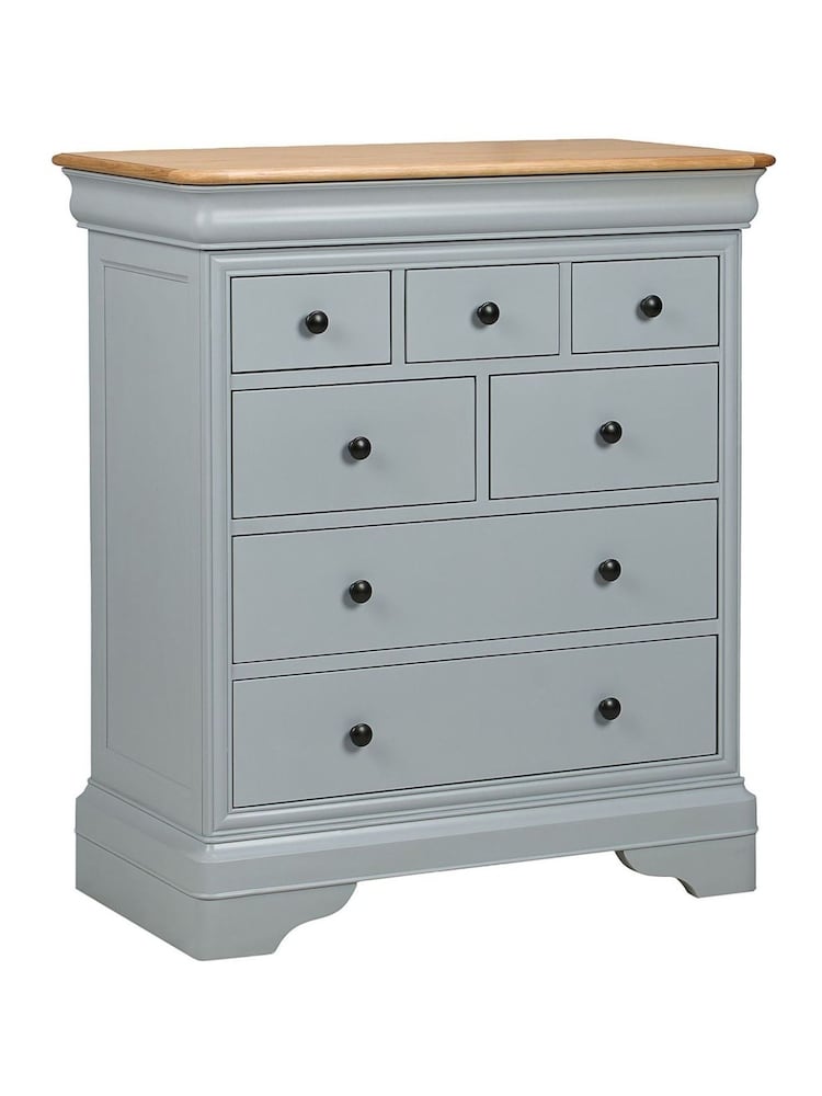 Willis & Gambier Dove Grey Chantilly 3 Drawer 7 Drawer Chest - Image 11 of 11