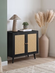 Birlea Black Croxley 2 Door Sideboard - Image 1 of 8