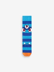 Bright Monsters Fun Pattern Socks 5 Pack - Image 4 of 6