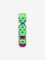 Bright Monsters Fun Pattern Socks 5 Pack - Image 6 of 6