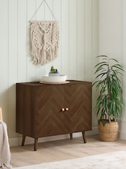 Birlea Walnut Herringford 2 Door Sideboard - Image 1 of 8