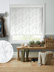 Laura Ashley Blue Pussy Willow Made To Measure Roller Blind - Image 1 of 6