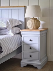 Willis & Gambier Dove Grey Chantilly Bedside Chest - Image 1 of 9