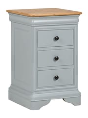 Willis & Gambier Dove Grey Chantilly Bedside Chest - Image 9 of 9